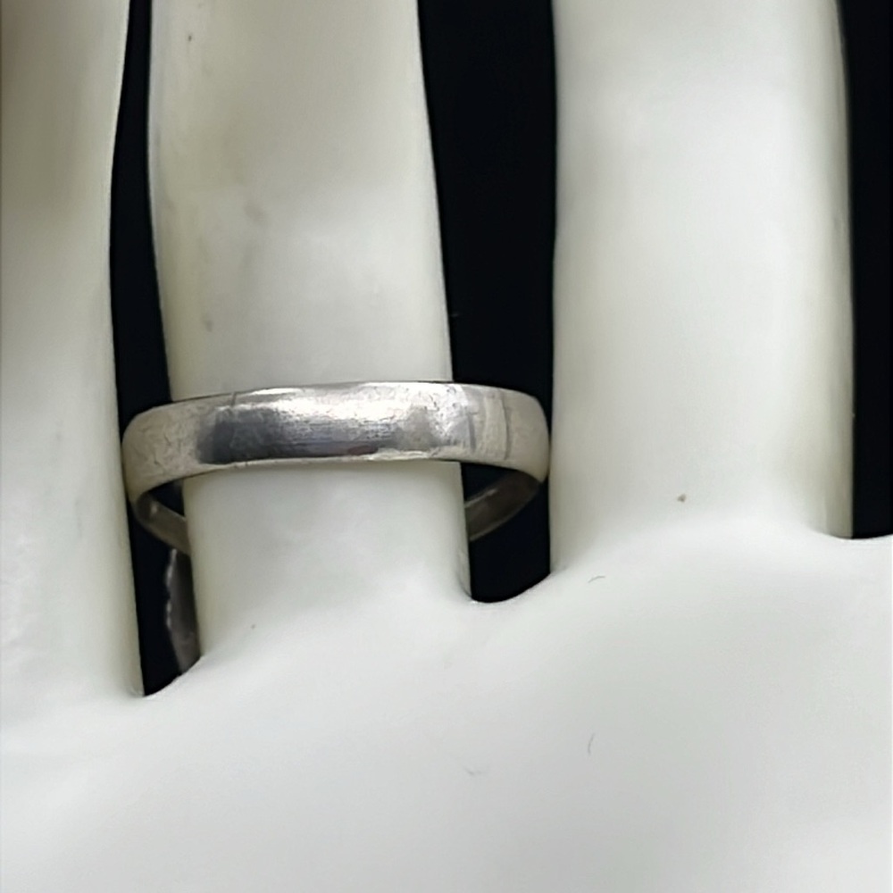 Native American Sterling Silver Turquoise split shank ring, size 9.5 vintage - Picture 4 of 10